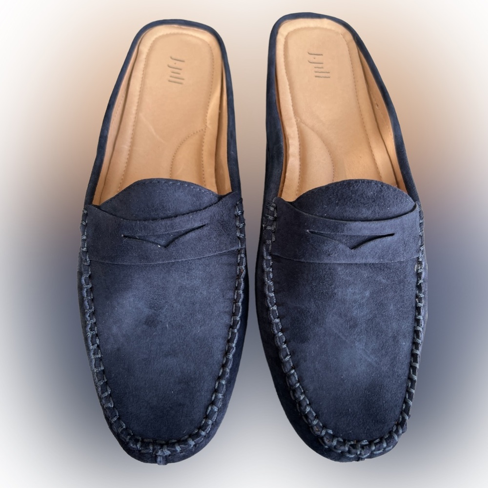 NWT. JJILL SUEDE MULES. SZ 11M